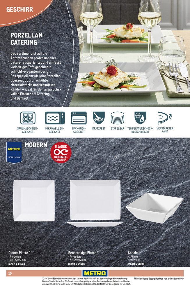 METRO DE - Non Food Sortiment - METRO PROFESSIONAL Caterer Untertasse   17,5 cm - 6 Stck